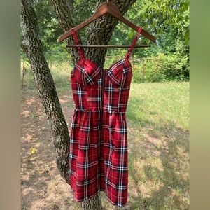 Plaid mini dress